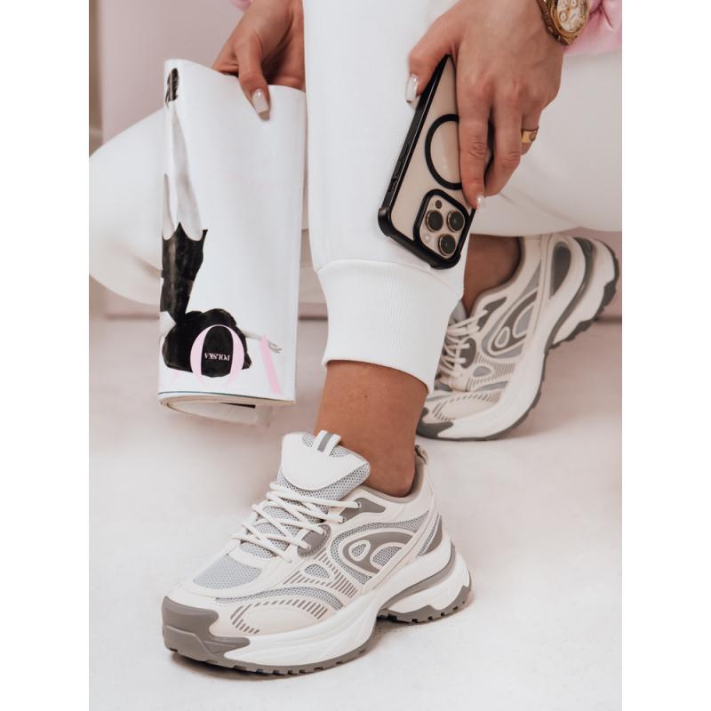 Dámske športové tenisky na platforme AIRBOOS sivé