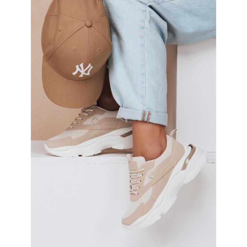 Dámské tenisky na platformě SPORTLITE béžové