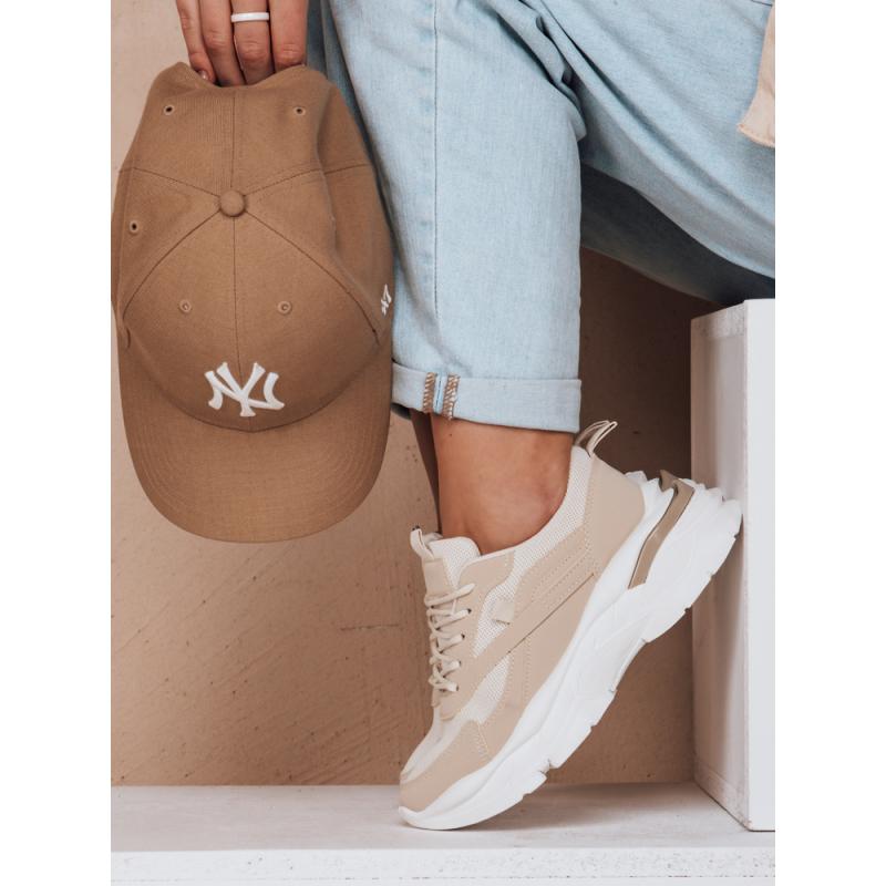 Dámské tenisky na platformě SPORTLITE béžové