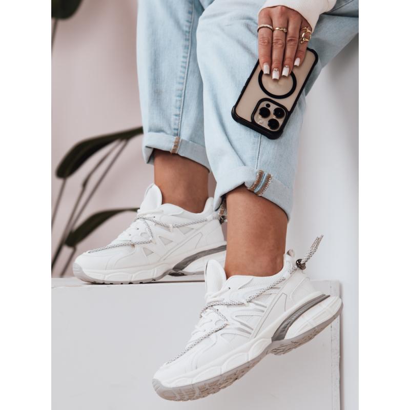 Dámské sportovní tenisky s plochou podrážkou LUXORUNS bílé