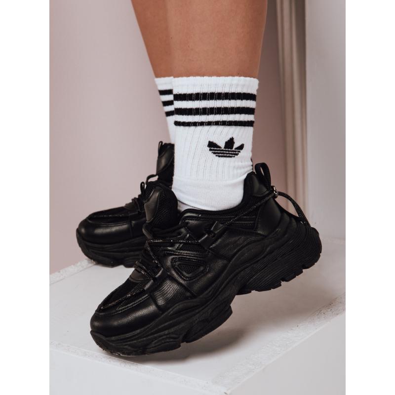 Női vastagabb talpú tornacipő NEWMOVE fekete