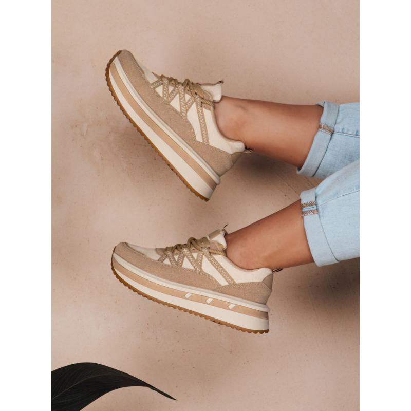 Dámské tenisky na podrážce ZENSHO khaki