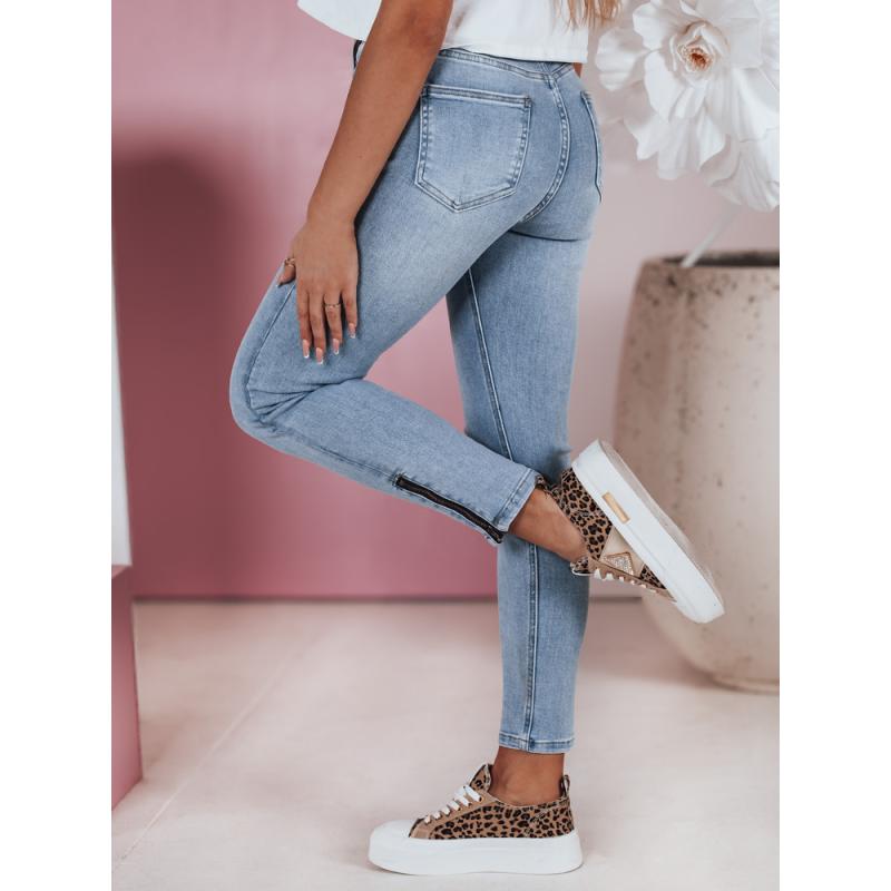 Dámské úzké džíny kalhoty středního střihu ZIPSTYLE