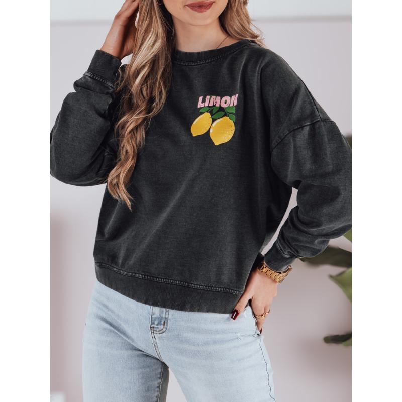 Női pulóver LEMONFIT, grafit