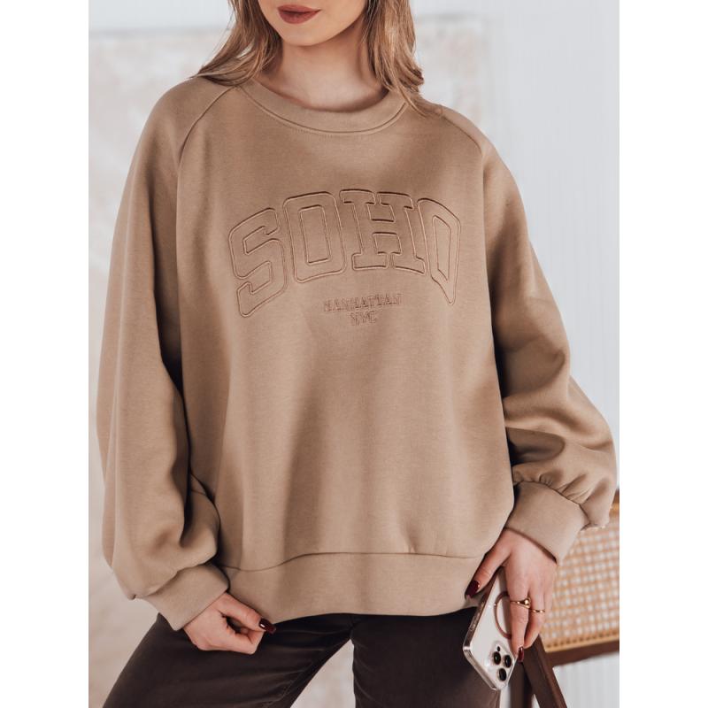 Női pulóver COSYONE, kávé