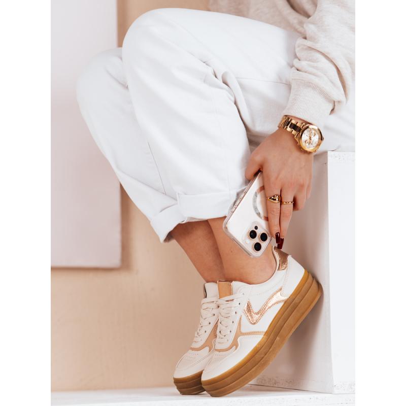 Dámské sportovní tenisky SPARKSOLO béžové barvy