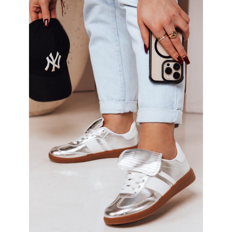 Dámské sportovní tenisky SNIKAR stříbrné