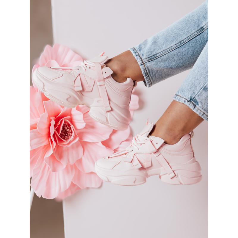 Dámské tenisky na platformě VISTARUN růžové