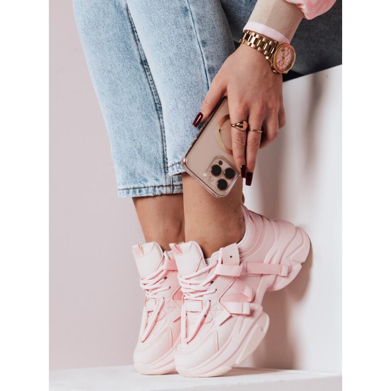 Dámské tenisky na platformě VISTARUN růžové