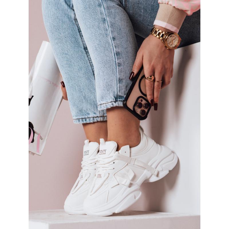 Dámské tenisky na platformě VISTARUN bílé