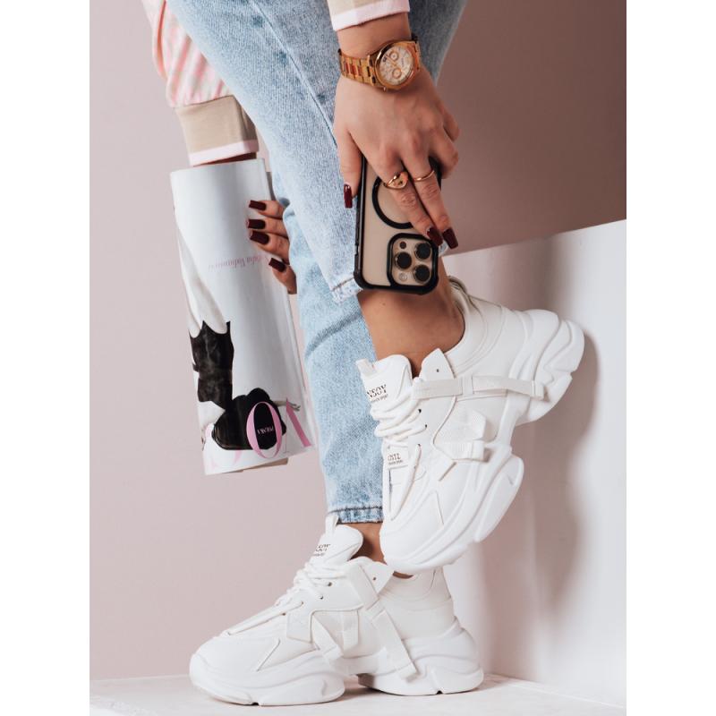 Dámské tenisky na platformě VISTARUN bílé