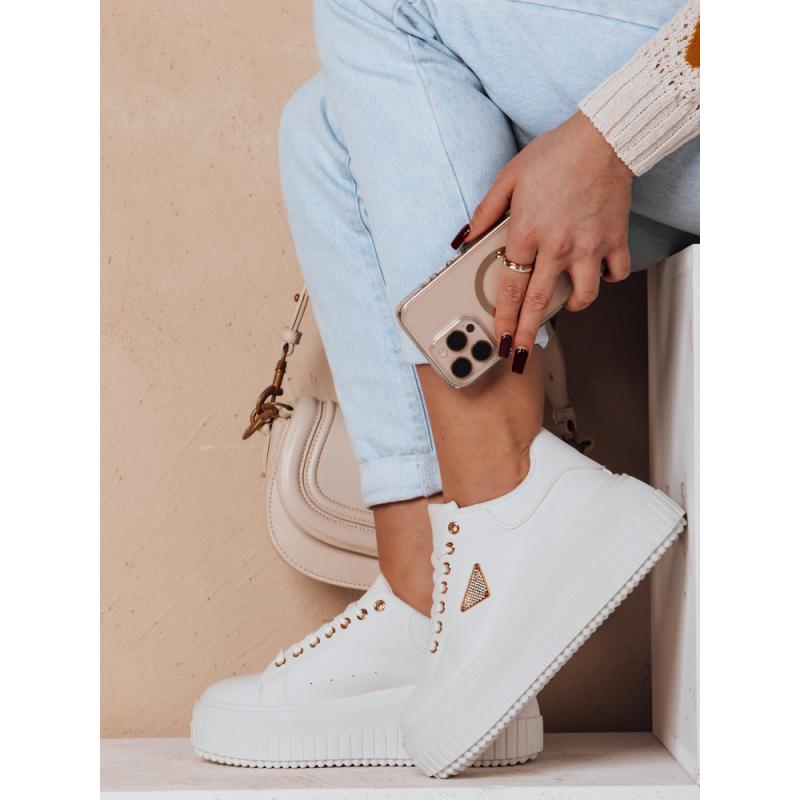 Női SNIKPIK platform tornacipő fehér