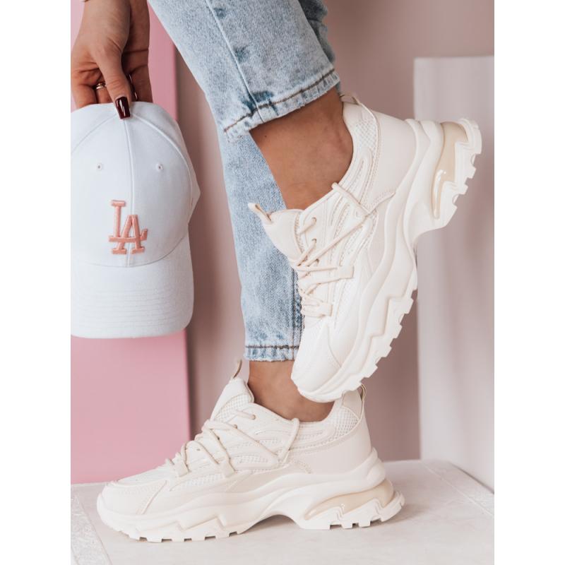 Dámské tenisky se silnější podrážkou SOFTLACE béžové