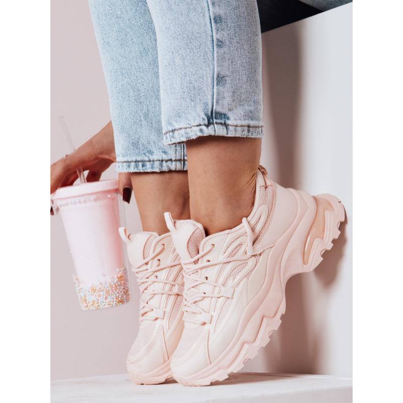 Dámské tenisky se silnější podrážkou SOFTLACE růžové