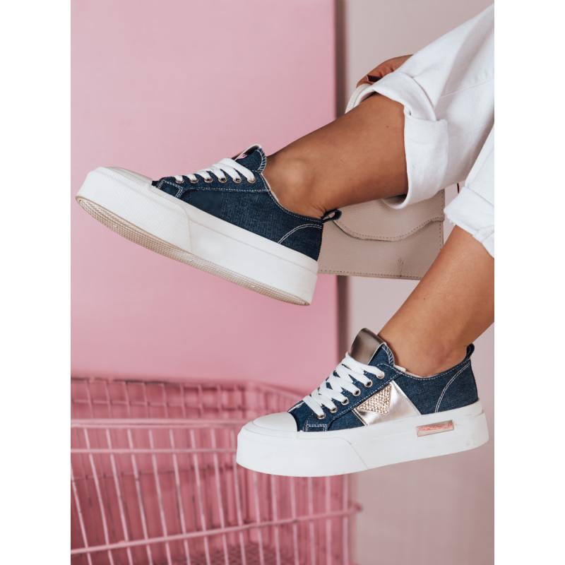 Dámské tenisky na platformě TRENDIS denim