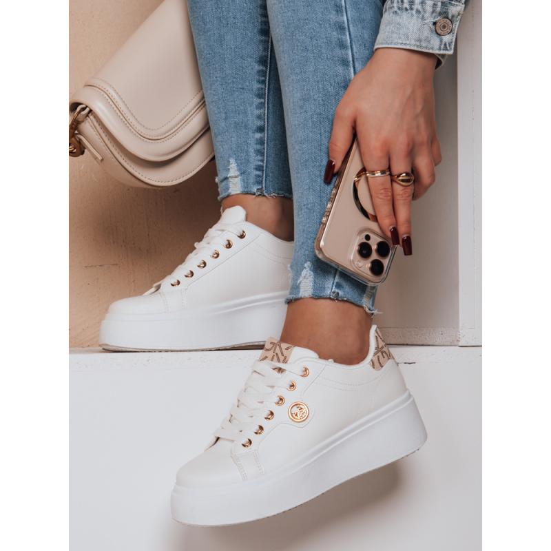 Dámské tenisky na platformě RIFII béžové