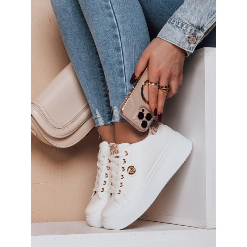 Dámské tenisky na platformě RIFII béžové