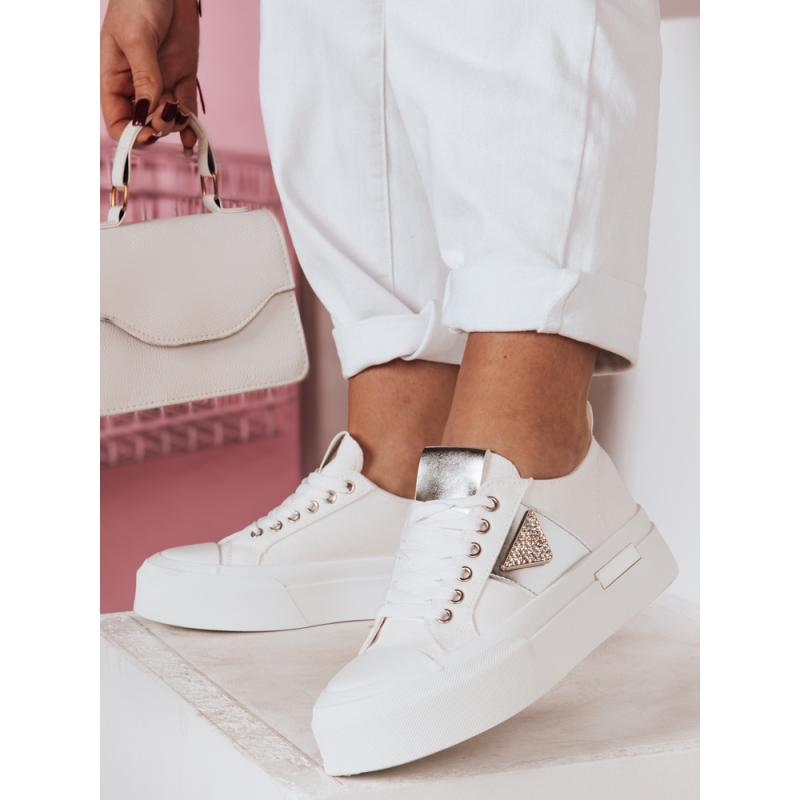 Dámské tenisky TRENDIS na platformě bílé