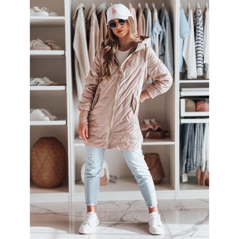 Dámska prešívaná prechodná bunda LIVIANA, ružová