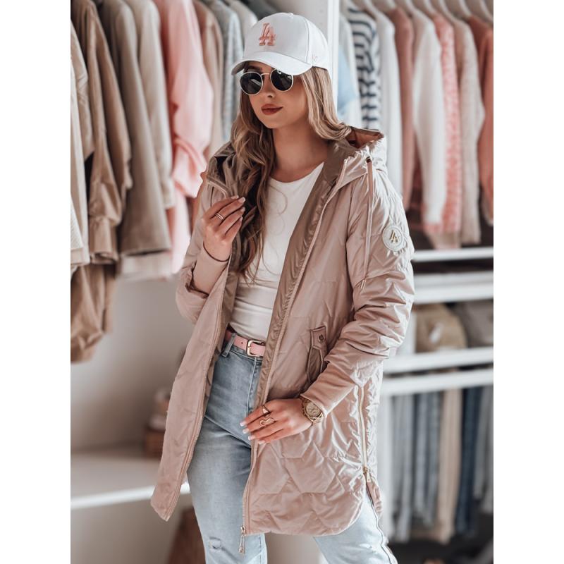 Dámska prešívaná prechodná bunda LIVIANA, ružová