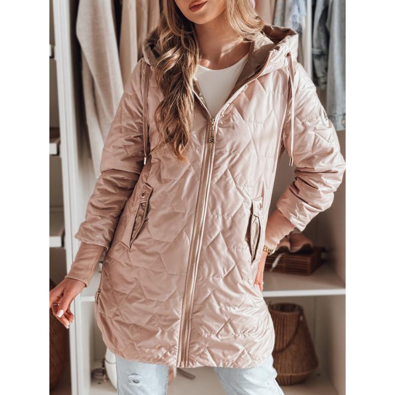 Dámska prešívaná prechodná bunda LIVIANA, ružová