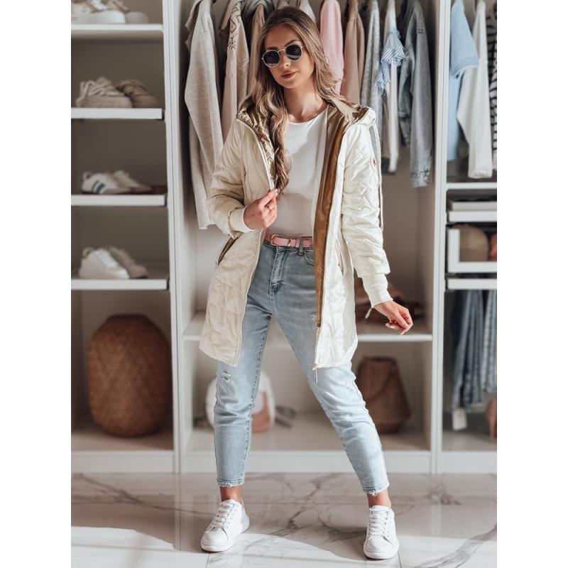 Dámská prošívaná přechodová bunda LIVIANA, bílá