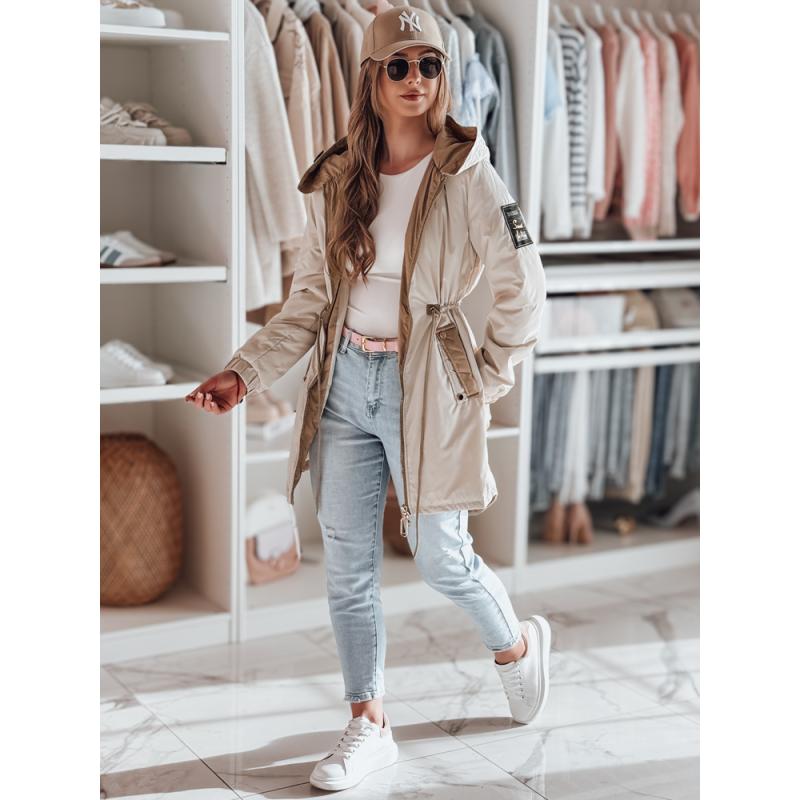 Dámská přechodová bunda GLAMOON béžová