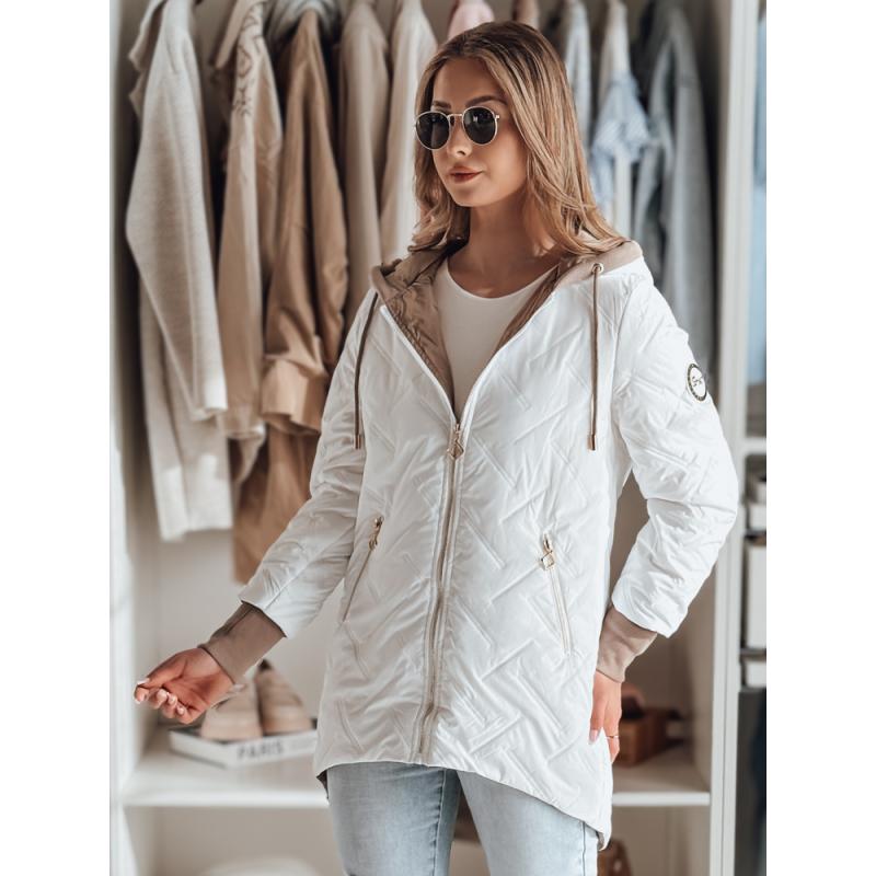 Dámska prechodna bunda s kapucou LUMERA biela