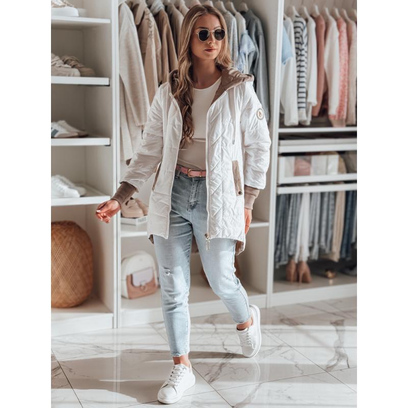 Dámská přechodová prošívaná bunda ROSSANA bílá
