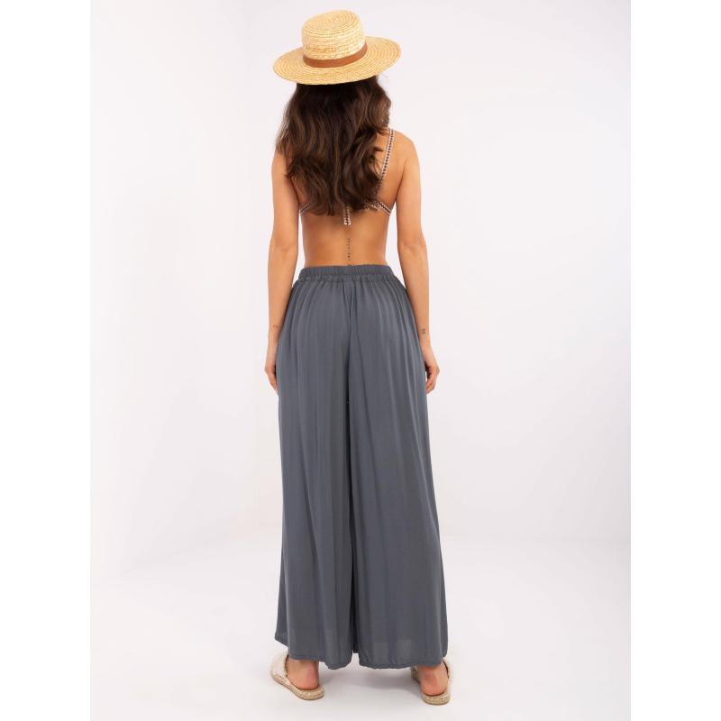 Grafitové letní kalhoty se švy OCH BELLA