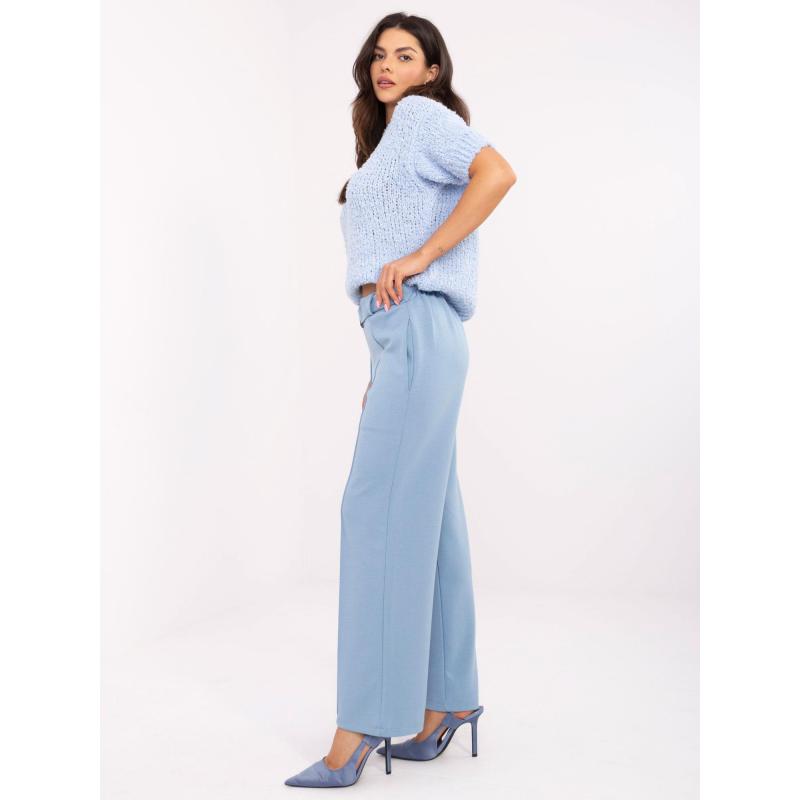 Kék melegítőnadrág bevarrt derékpánttal