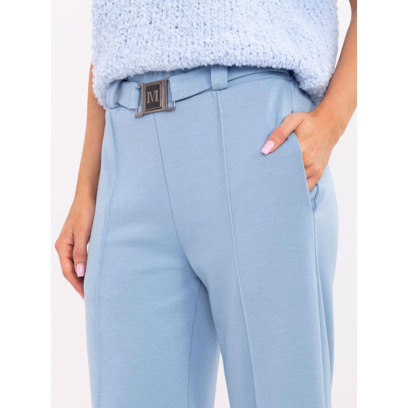 Kék melegítőnadrág bevarrt derékpánttal