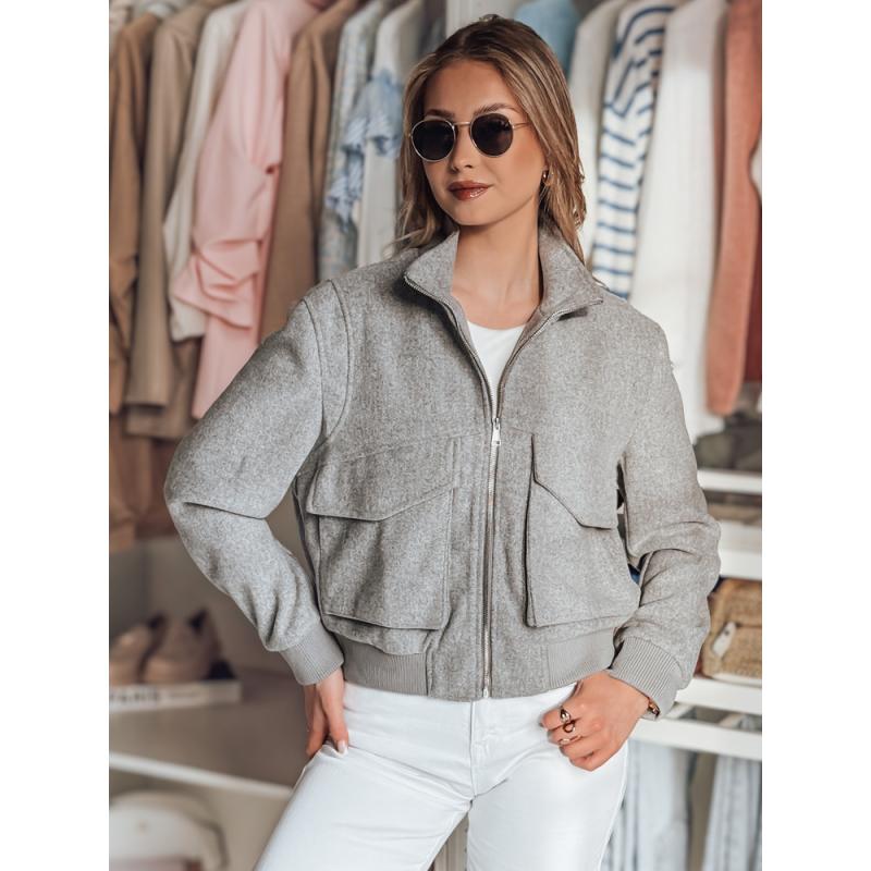 Női átmeneti oversize kabát LUMINA szürke