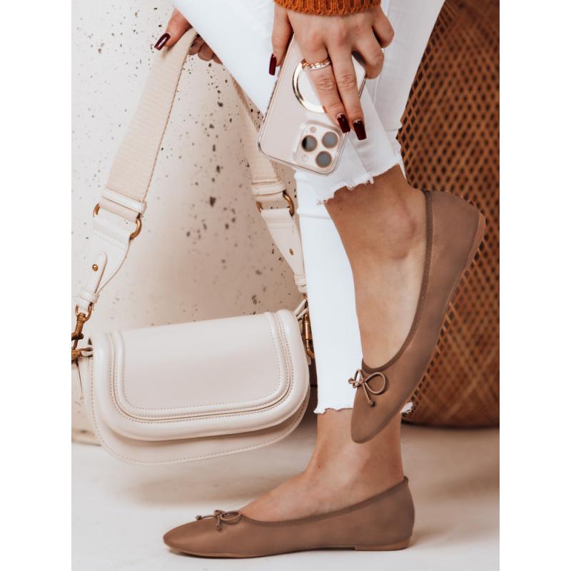 Női balerina lapos sarokkal ASTELLA khaki