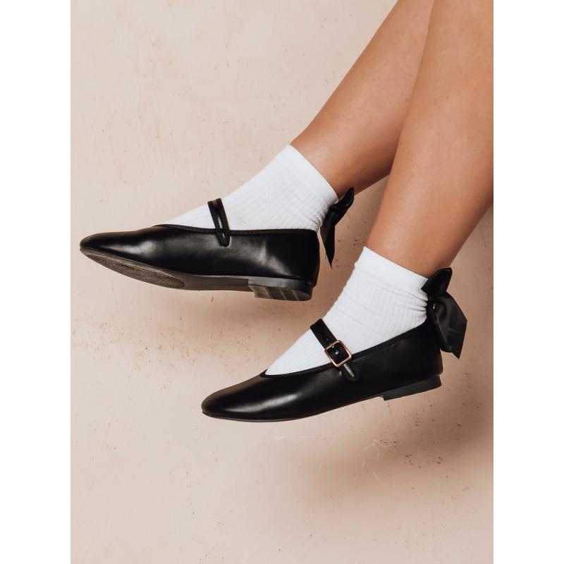 Dámské baleríny se zapínáním ELLICAN černé