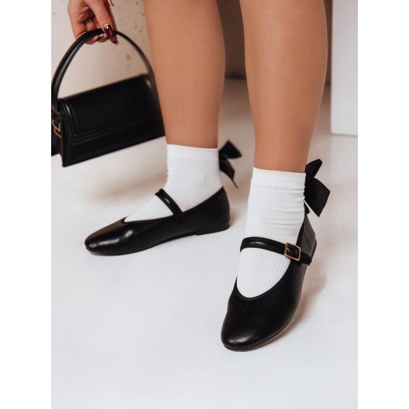 Dámské baleríny se zapínáním ELLICAN černé