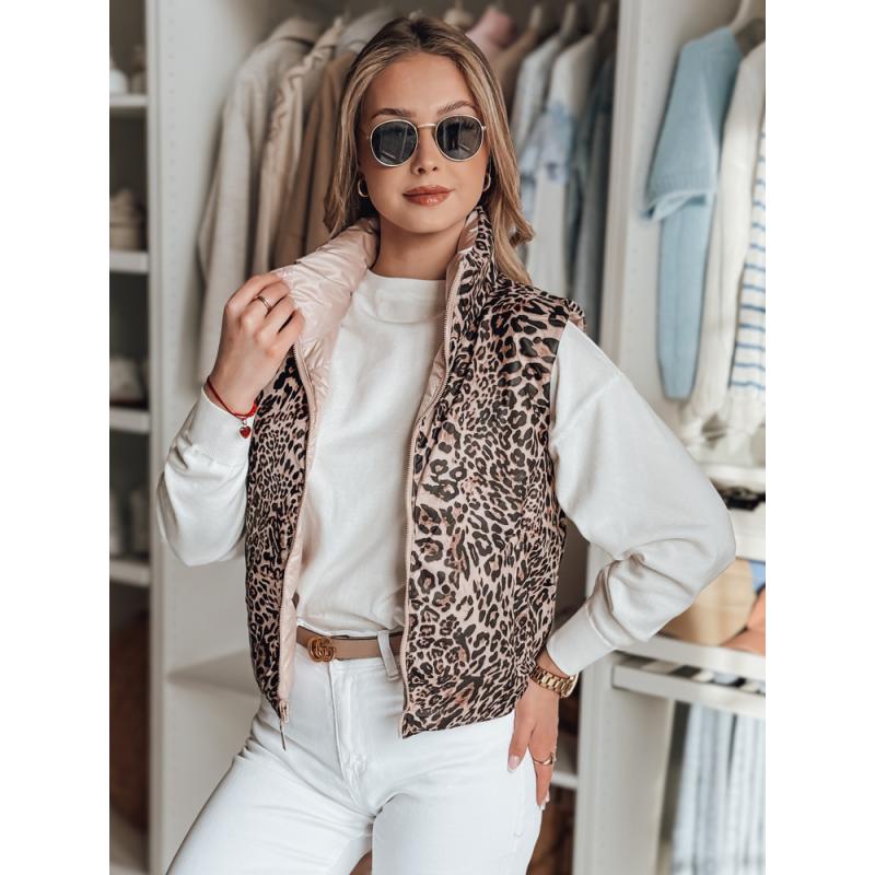 Dámská krátká oboustranná vesta CHIPUFF růžová