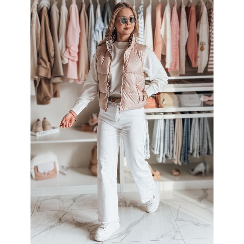 Dámská krátká oboustranná vesta CHIPUFF růžová