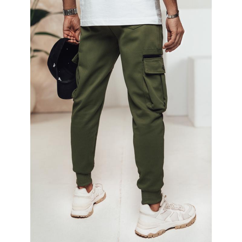 Pánske nohavice cargo zelené