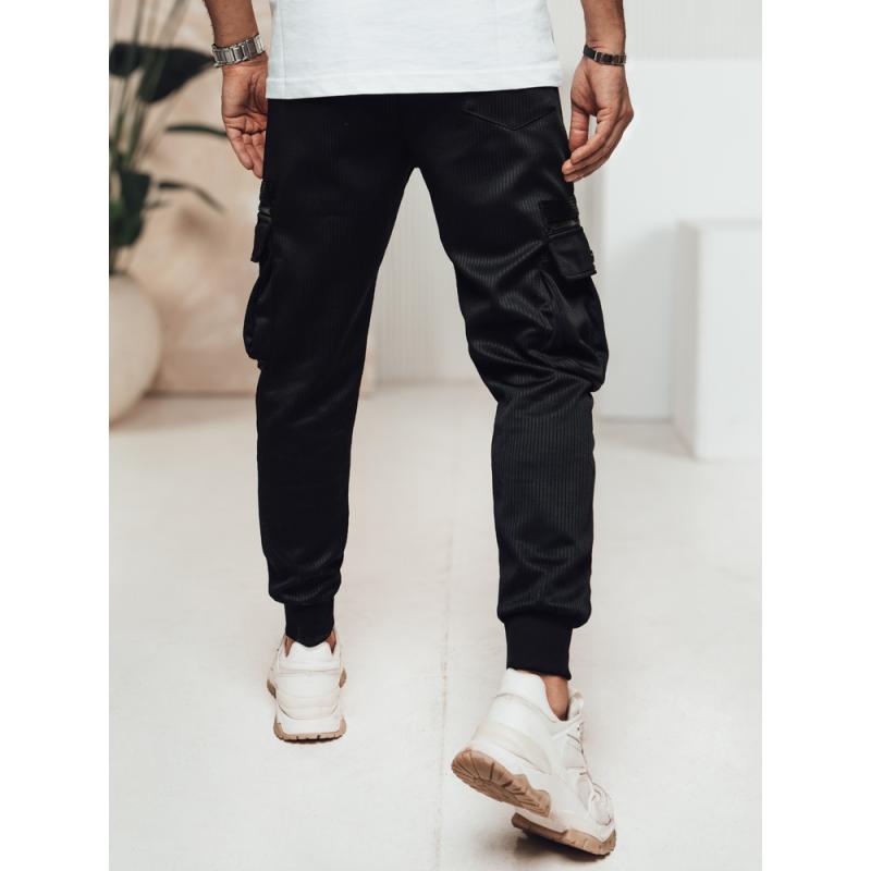 Pánske nohavice cargo čierne