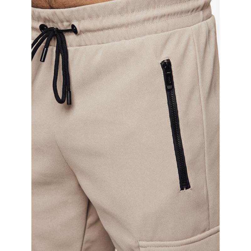 Pánske nohavice cargo khaki
