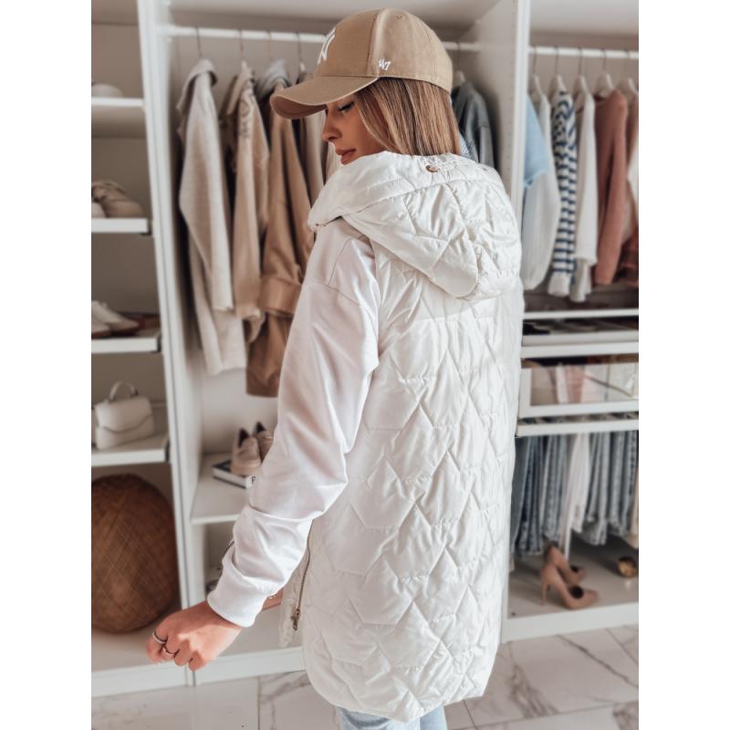 Női steppelt mellény GLITTI fehér