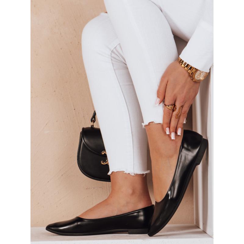 Női balerina cipő orrvédővel ILLARI fekete