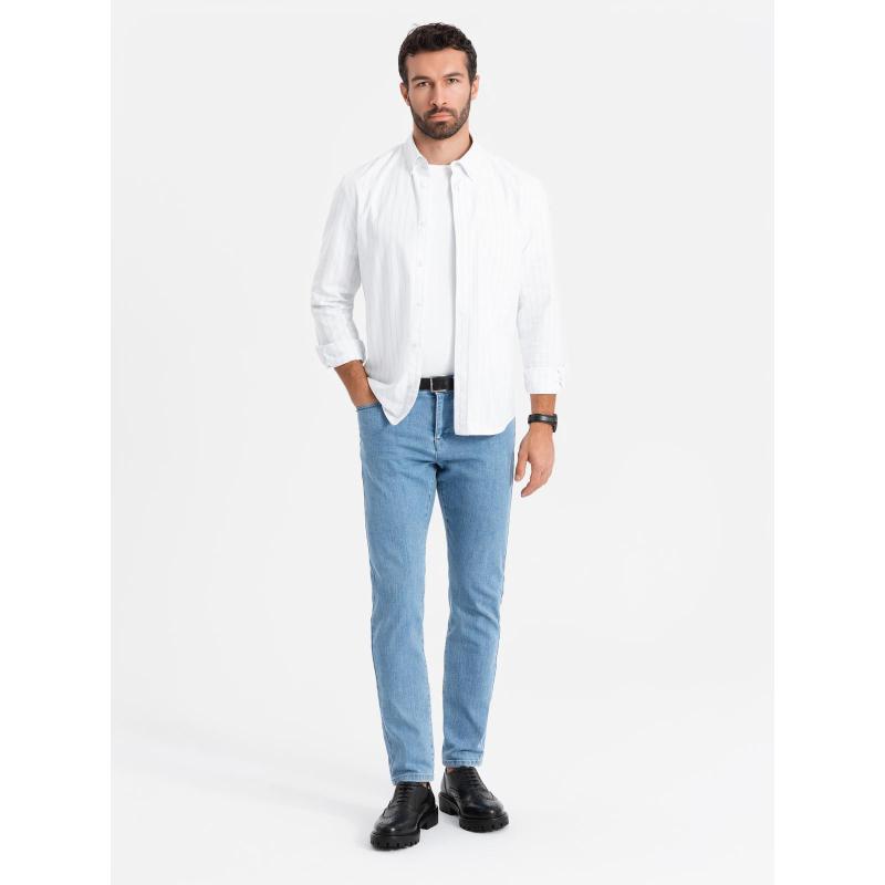 Férfi klasszikus mosott REGULAR FIT farmer - szürke V4 OM-PADP-0217 OM-PADP-0217