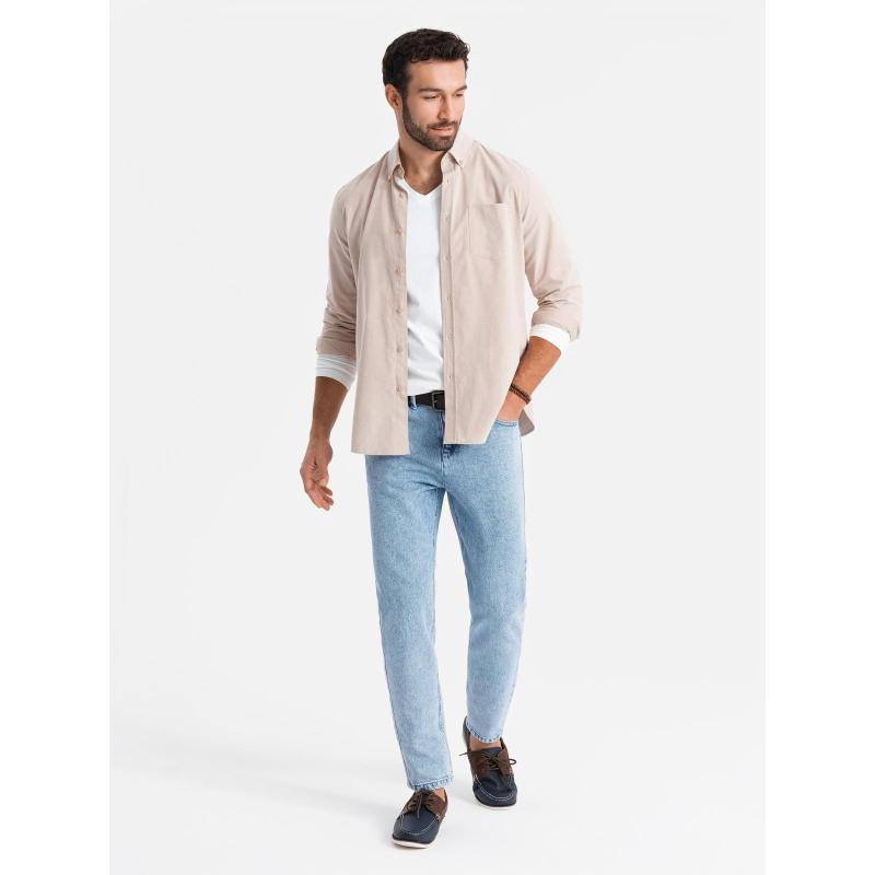 Férfi klasszikus mosott REGULAR FIT farmer - szürke V4 OM-PADP-0217 OM-PADP-0217