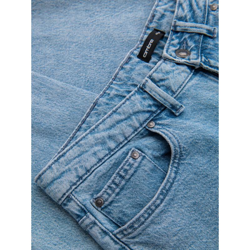 Férfi klasszikus mosott REGULAR FIT farmer - szürke V4 OM-PADP-0217 OM-PADP-0217