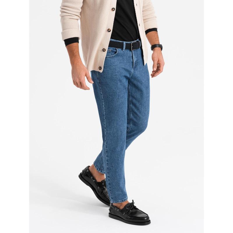 Férfi klasszikus mosott REGULAR FIT farmernadrág - szürke V4 OM-PADP-0217