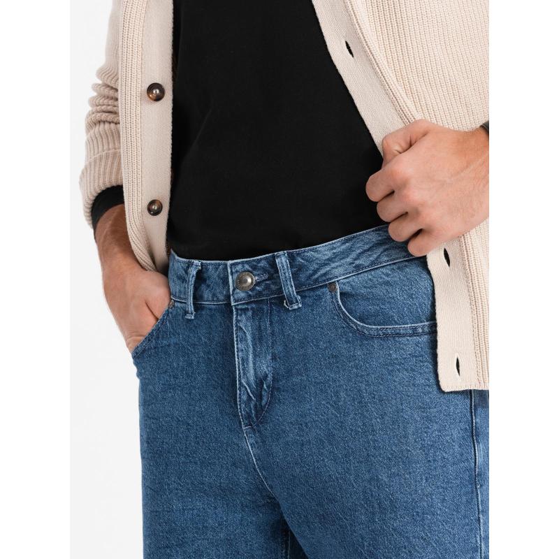 Férfi klasszikus mosott REGULAR FIT farmernadrág - szürke V4 OM-PADP-0217