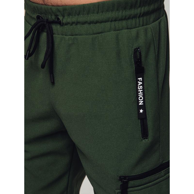 Férfi cargo nadrág, zöld