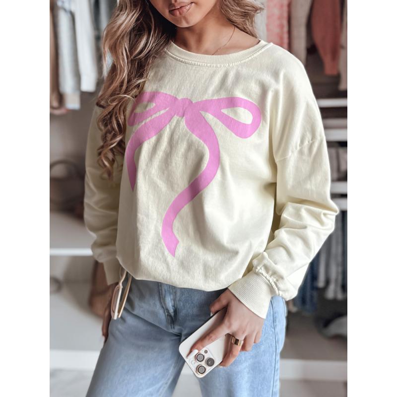 Női pulóver egy méretben oversize SOFTTIE bézs